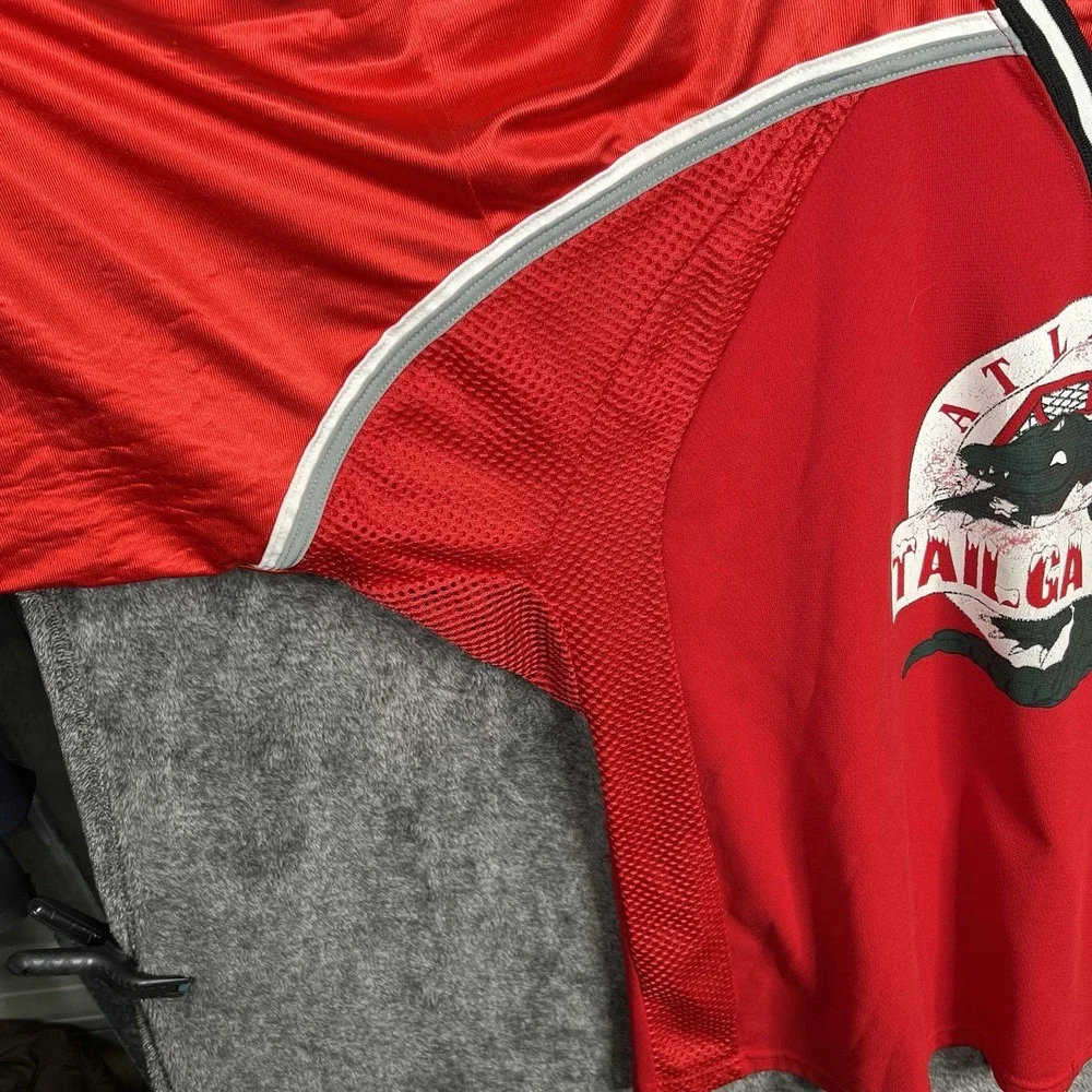 Vintage Athletic Knit AK Atlanta TailGators Large Red Hockey Jersey Distressed